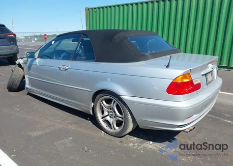 2002 BMW 325Ci z USA, uszkodzony, nr VIN WBABS33422PG88399